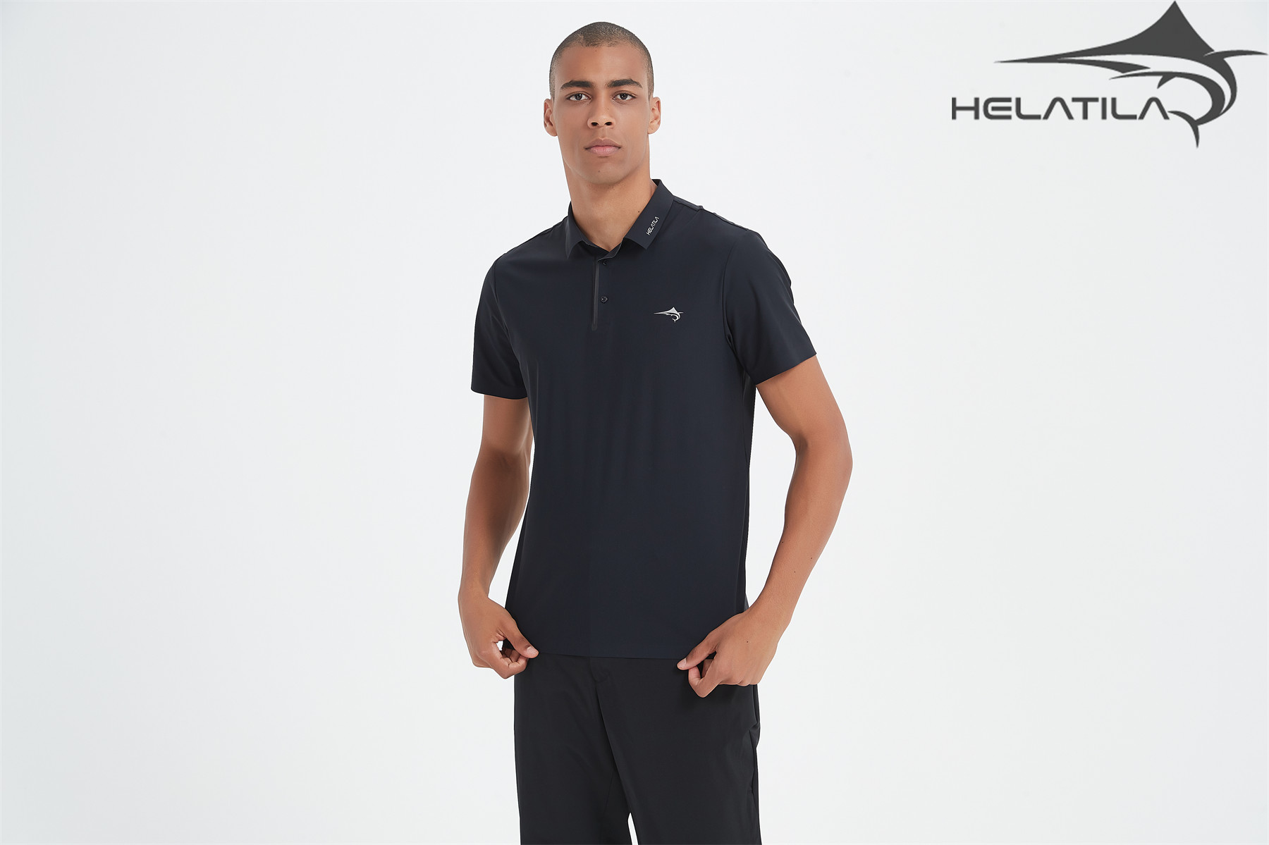 Helatila  Men's business POLO shirt